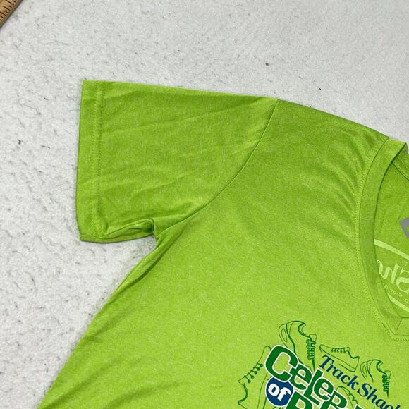 Leslie Jordan Women's Small Track Shack 2021 5K Race Athletic Graphic T Shirt - Picture 4 of 11